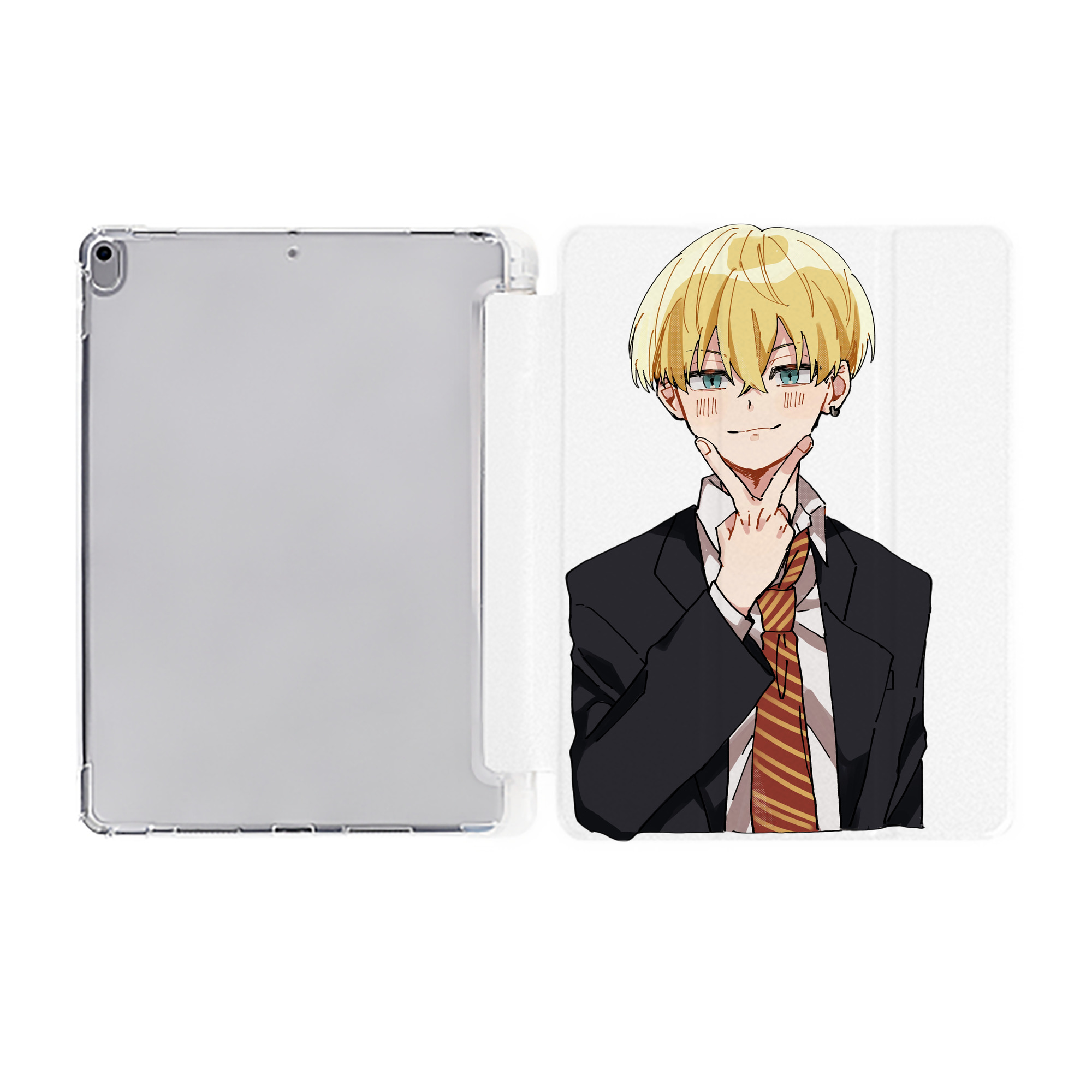 （画像用） 東京リベンジャーズ Tokyo Revengers IPad ケース ペン収納付き 三つ折りスタンド PUレザー×シリコン 対応機種9.5/10.5/10.9インチ
